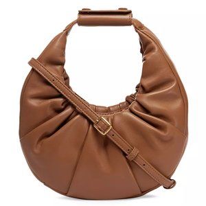 Staud Soft Moon Mini Handbag (Tan)